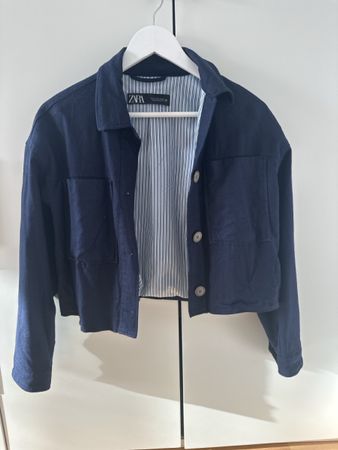 Zara Jacke, Grösse L, Dunkelblau, Übergangsjacke, Top Zustan