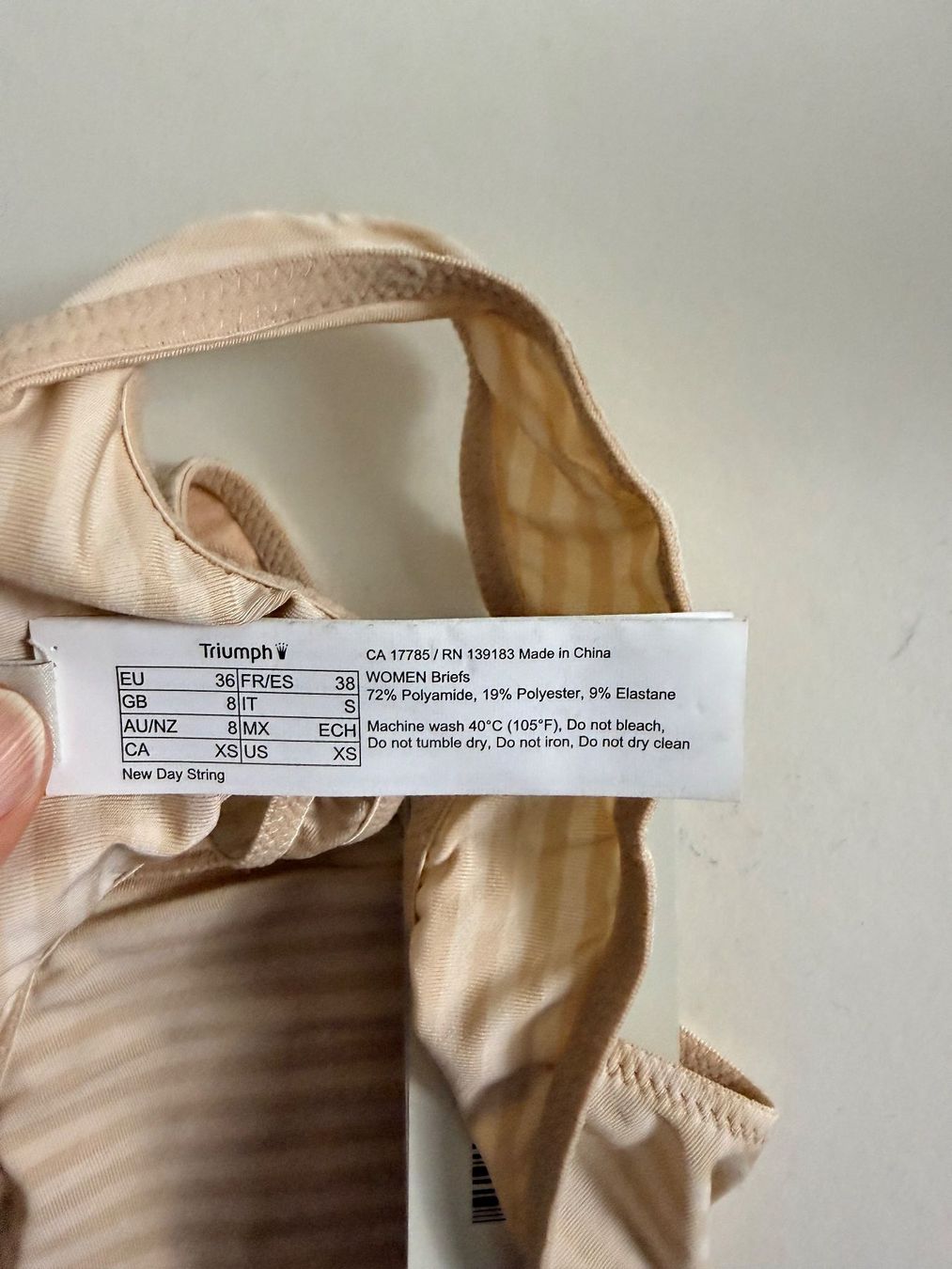 Triumph Altra biancheria intima: TRIUMPH, String NEW DAY, Grösse 36, Farbe Nude – Nuovo e nell'imballaggio originale da Rudolfstetten venduto da gst_g7xl 3