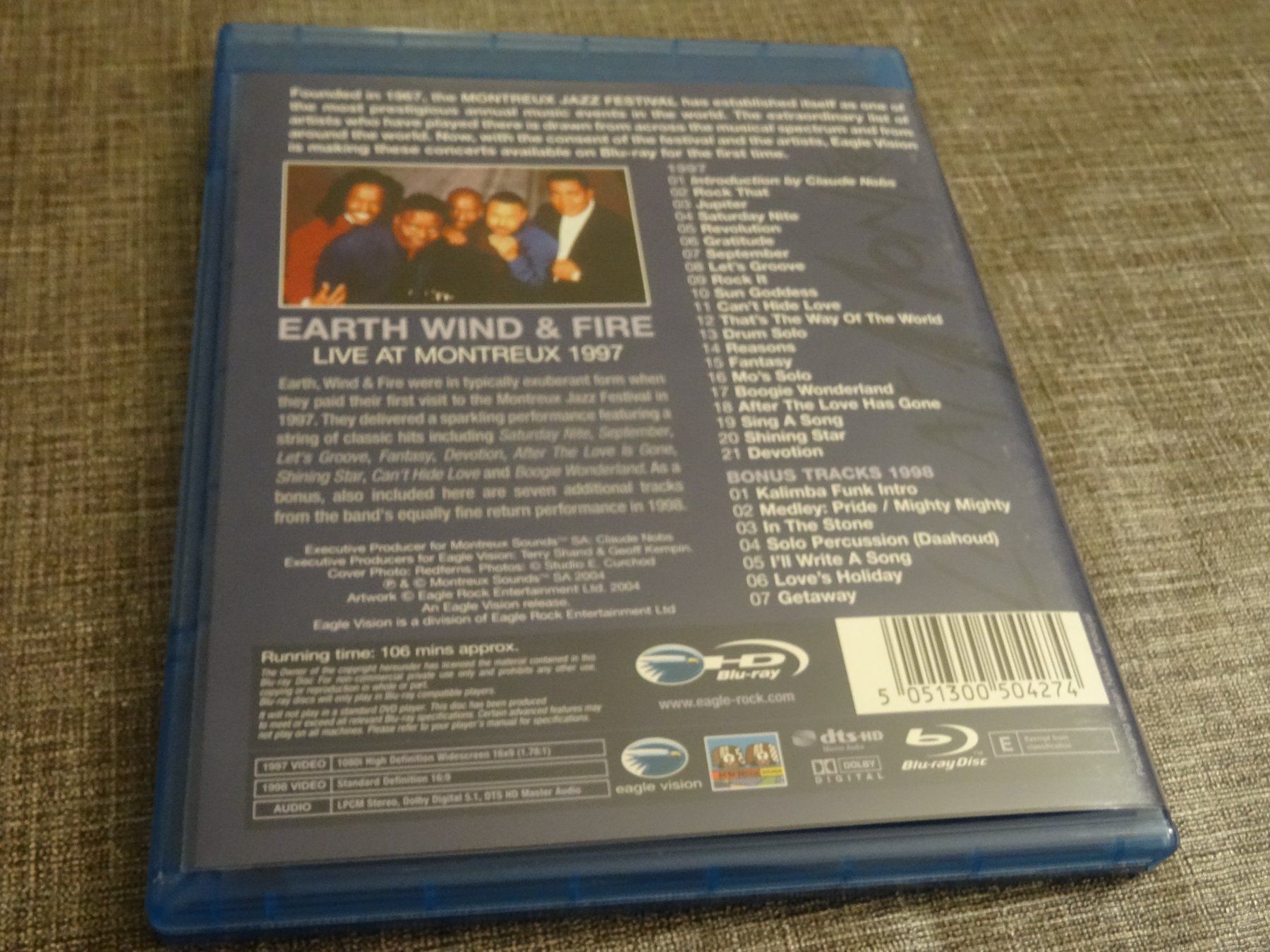 Tutti i DVDs: Earth, Wind & Fire Live at Montreux Blu-ray – Usato da Olten venduto da Disc-Verkauf 2