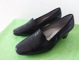 ARA NEUE Leder Pumps, Gr 6,5 H / 40, Schlangendesign