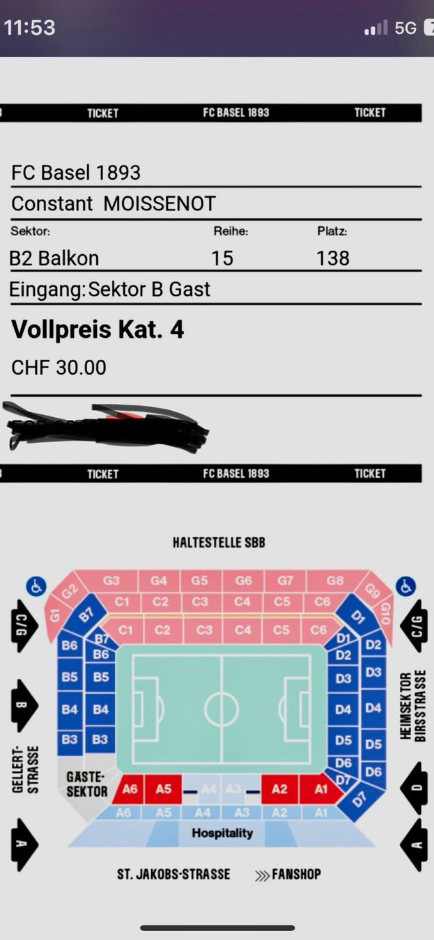 Biglietti: FC Basel - FC Barcelona – Nuovo e nell'imballaggio originale da Luzern venduto da afr_6j9g