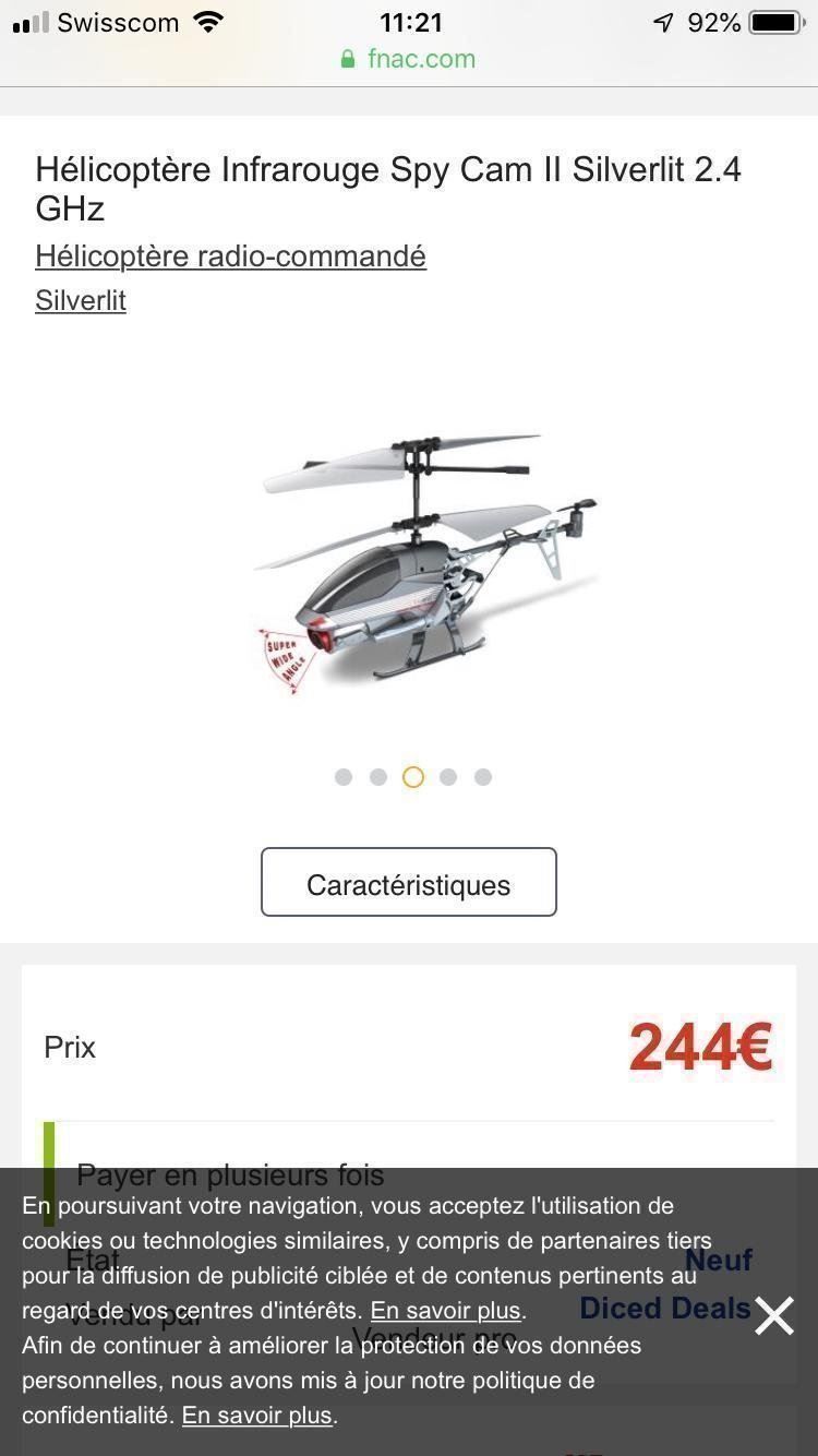 Modellismo RC: Helicoptère infrarouge spy cam – Nuovo e nell'imballaggio originale da Veyrier venduto da kimedovapa 4