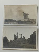 Zwei Echt Photos / Sprengung in St Laurent von 1917