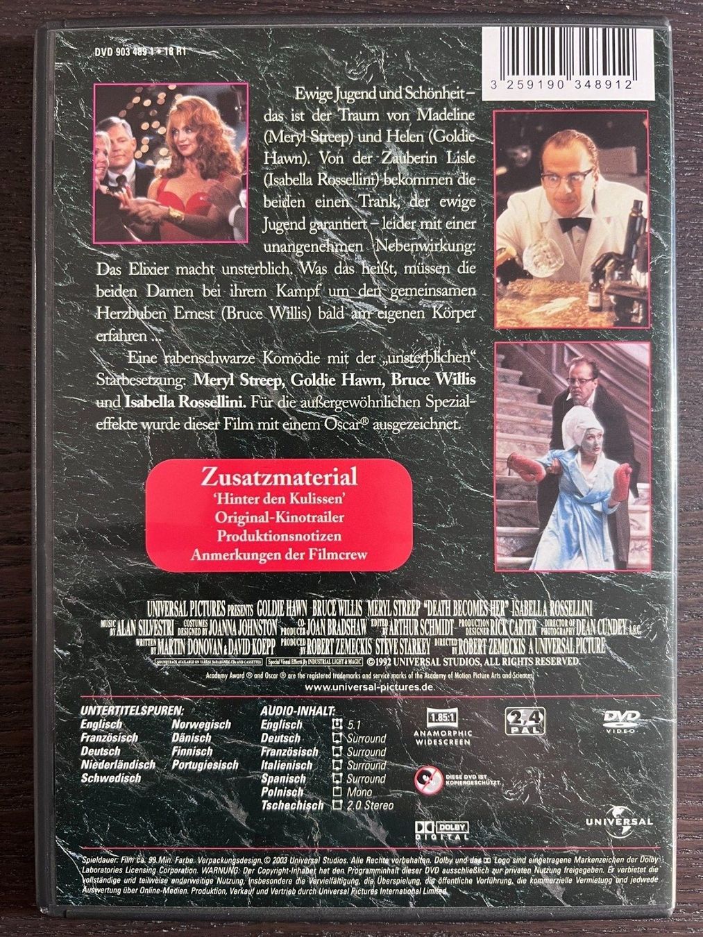 Tutti i DVDs: Der Tod steht ihr gut – Usato da Zürich venduto da FilmFreunde 1