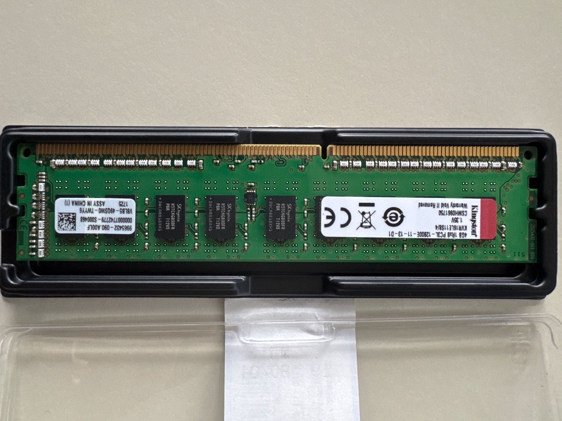 Kingston Memoria / RAM: Speicher 4GB DDR3-PC12800-ECC – Usato da Niederbuchsiten venduto da joe_2bhx 1