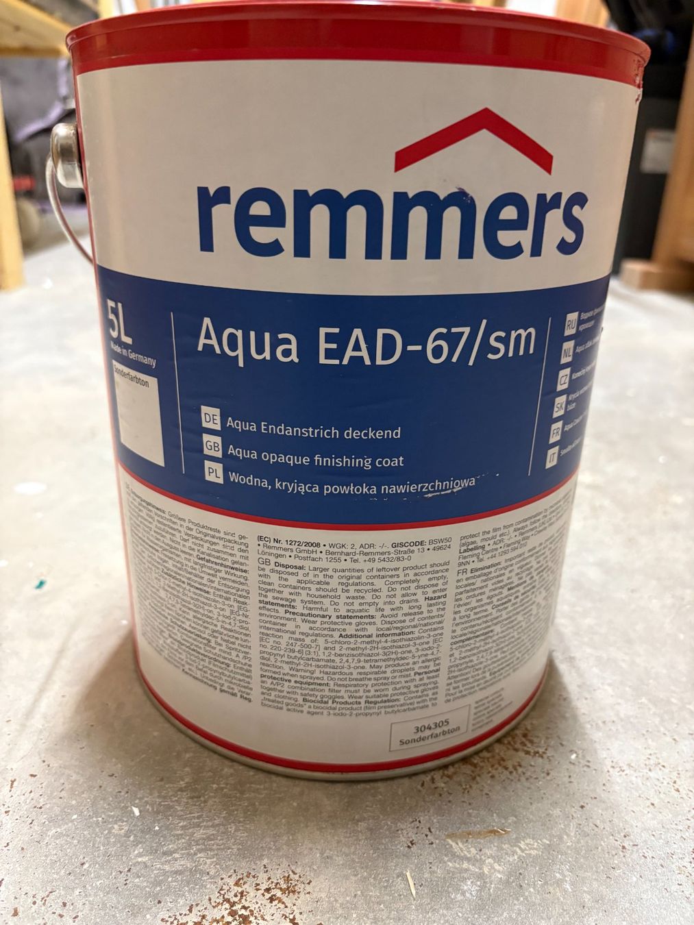 Colori: Neue Holzschutzfarbe Acryl Remmers deckend grau + anthrazit – Nuovo e nell'imballaggio originale da Thierachern venduto da mir_wj2m 1
