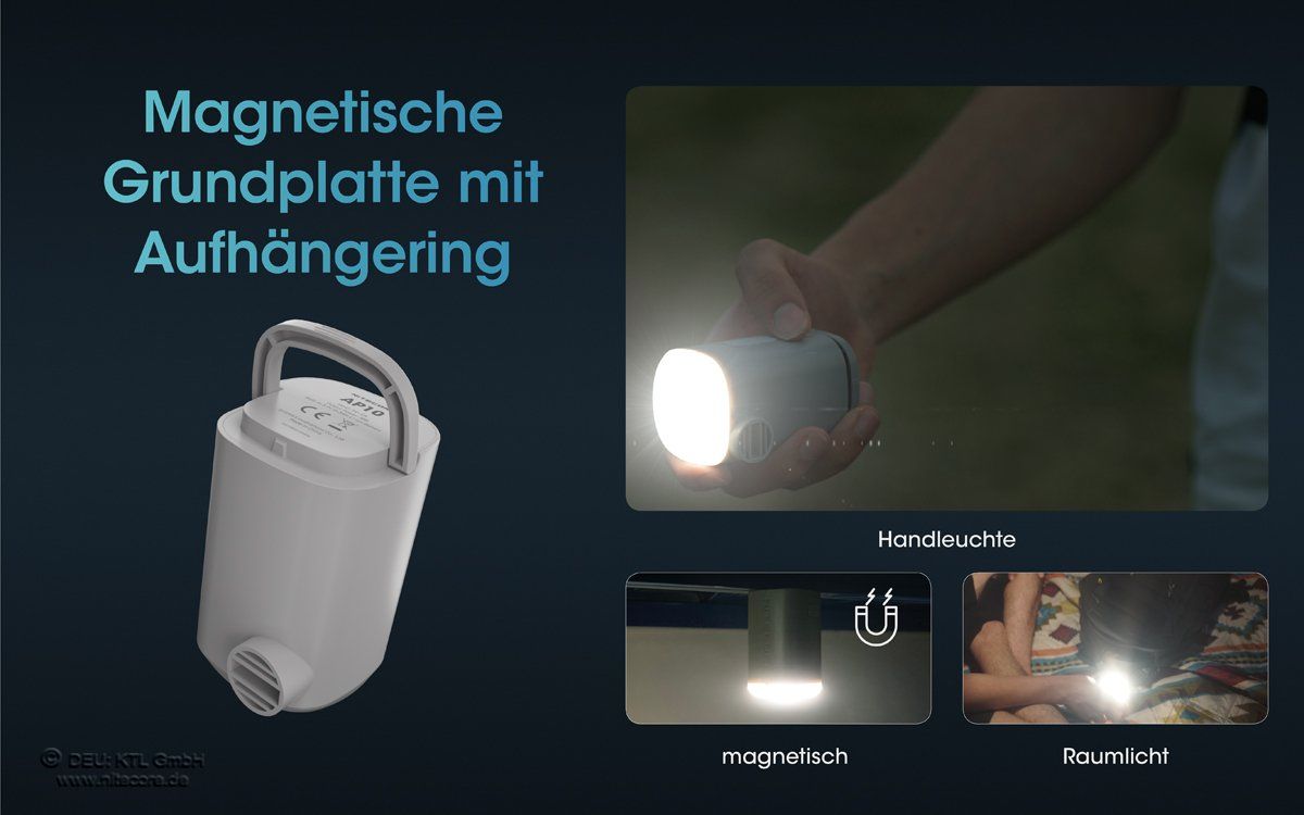 Laborzubehör: elektronische Luftpumpe, mit LED-Leuchte - Nitecore AP10 – Neu und originalverpackt aus Grüningen von Prolumin 7