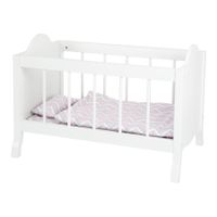 Puppenmöbel Puppengitterbett, Bettwäsche