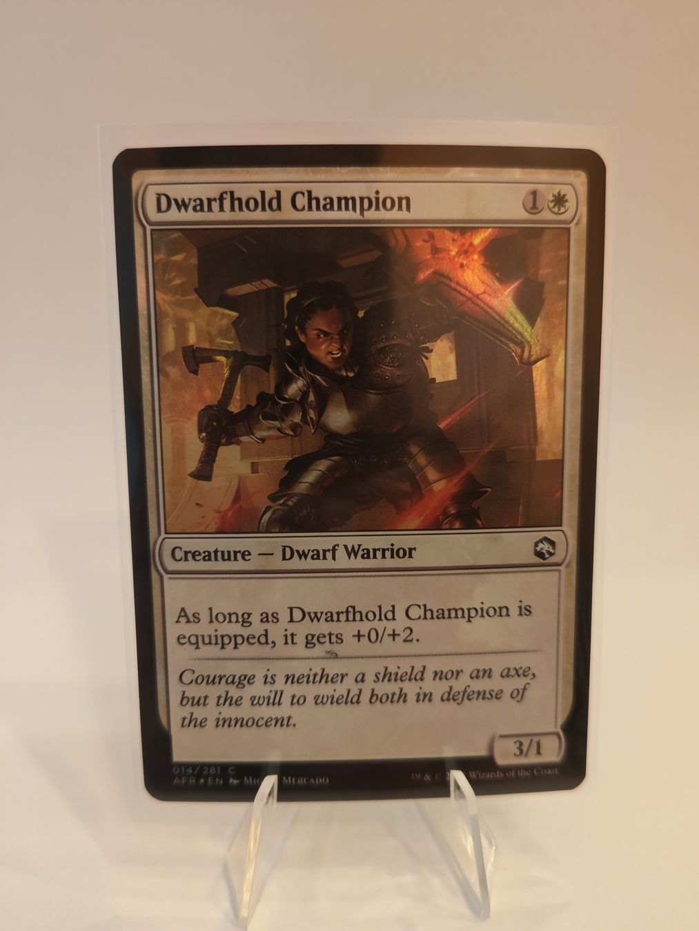 Magic The Gathering Carte collezionabili: Magic Dwarfhold Champion 014/281 C – Nuovo (secondo la descrizione) da Arbon venduto da Printify3D