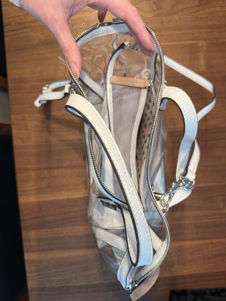 Guess Borse da donna: Guess Tasche transparent/ weiß – Usato da Kilchberg ZH venduto da Mskb 3