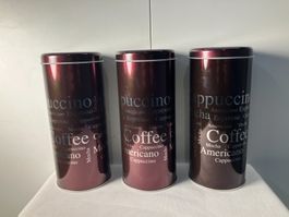 3 St. Kaffee oder Zucker Aufbewahrungsdosen ab 1.-