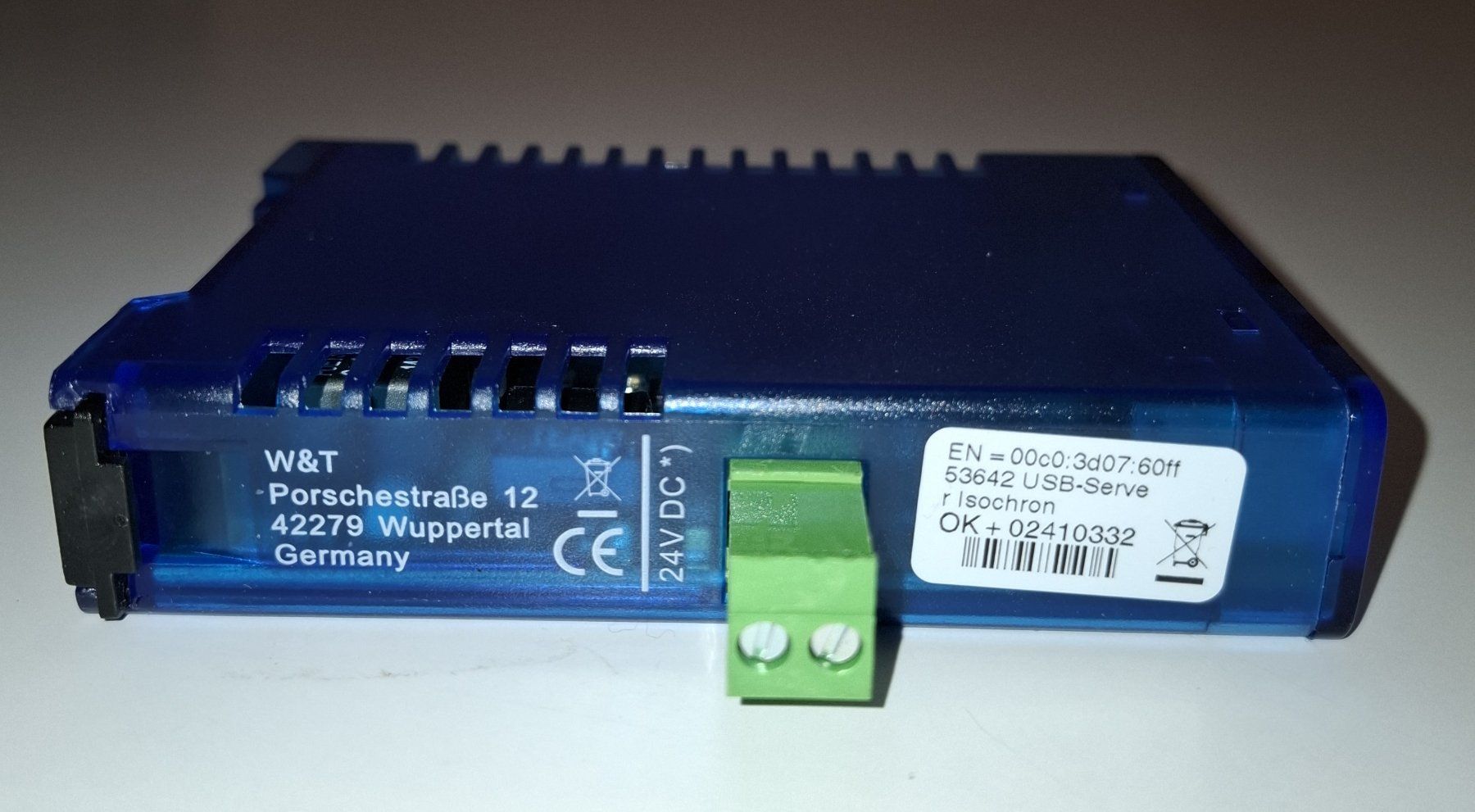 Hub & Switch: W&T USB-Server Industry Isochron 53642 PoE Class 3 Device – Usato da St. Gallen venduto da WWL 1