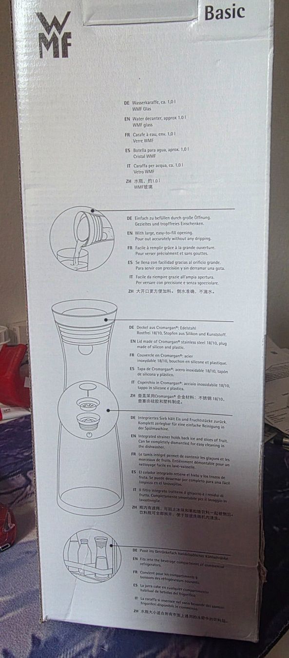 WMF Carafes: WMF Wasserkaraffe 1L Glas Basic – Neuf avec emballage d'origine à Wikon par _mc_speedy_ 1