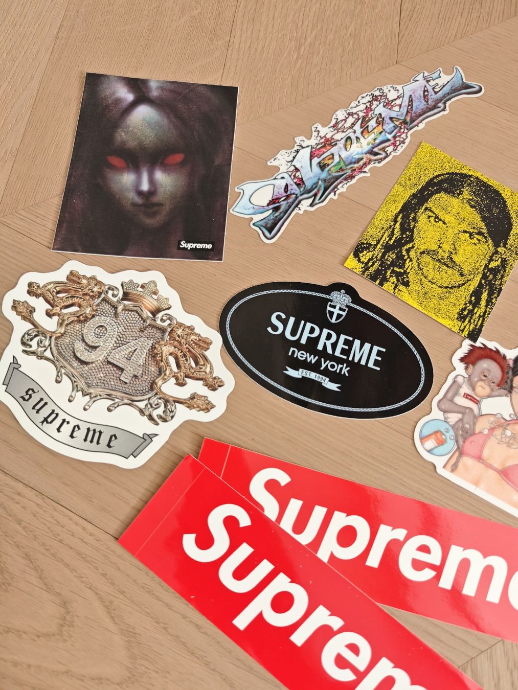 Aufkleber: SUPREME NEW YORK Sticker 10Stk. – Neu und originalverpackt aus Erlenbach ZH von nlh 1