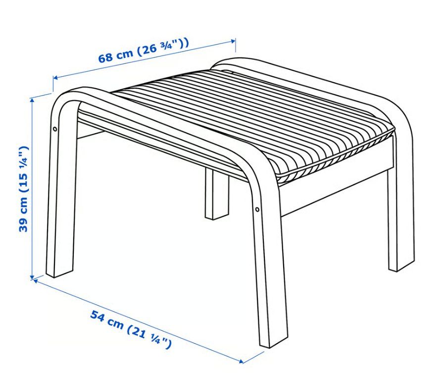 Ikea Tabourets: Polsterhocker – Neuf avec emballage d'origine à Stäfa par Jasna89 4
