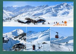 Arosa, 4 Ansichten, 1982, gelaufen, Grossformat