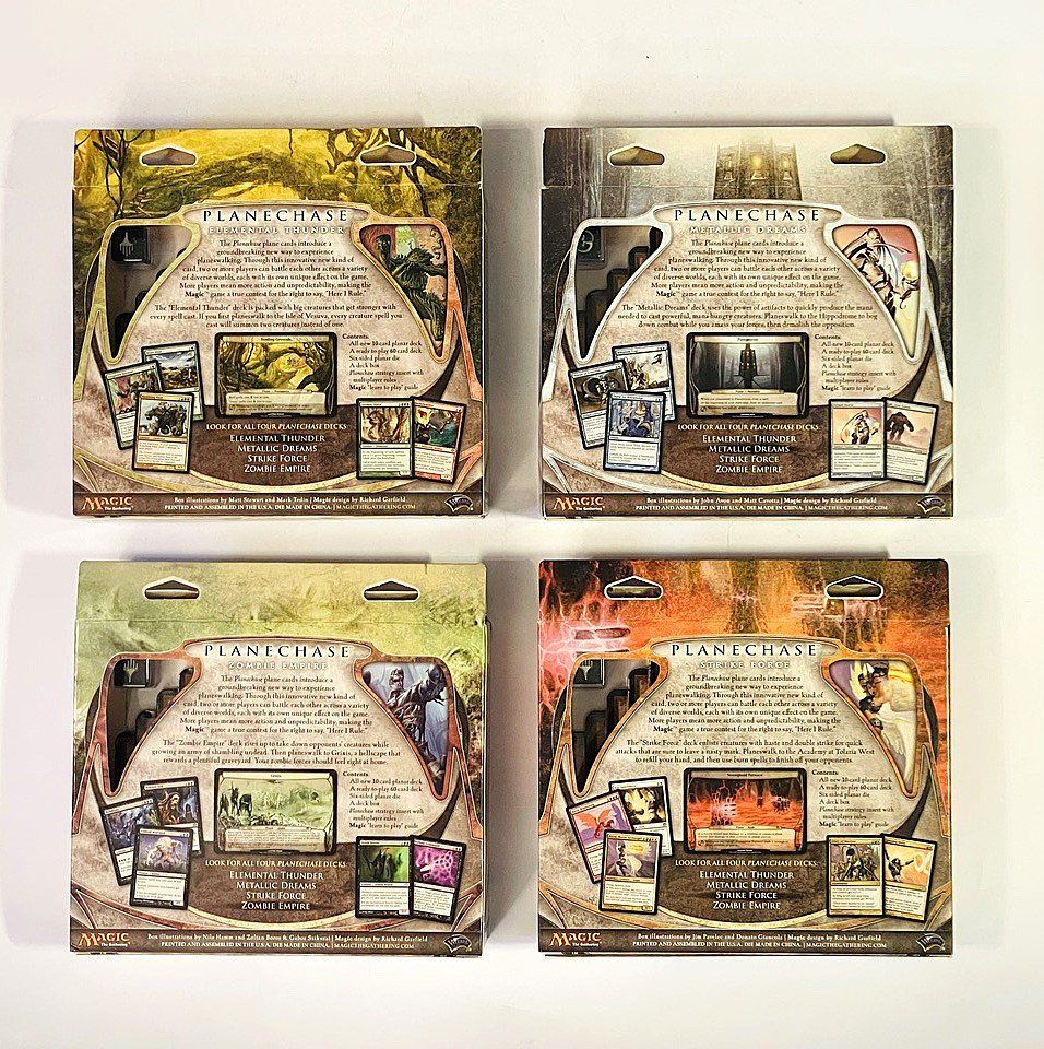 Magic The Gathering Sammelbilder & Trading cards: Magic The Gathering Planechase Decks 2009 4er Set englisch – Gebraucht aus Duggingen von nad_6yzh 1