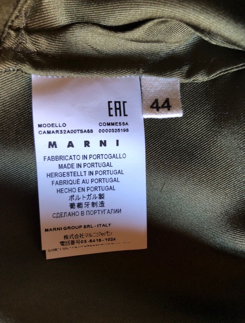 Marni Camicette: MARNI Bluse olivgrün, Grösse 40 – Nuovo (secondo la descrizione) da Grellingen venduto da dinge 3