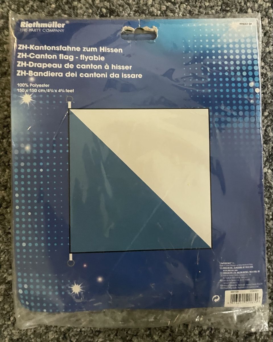 Fahnen: ZH Kantonsfahne 150x150 cm neu – Neu und originalverpackt aus Au ZH von Jaggy4 3