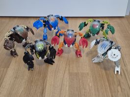 Set von 6 LEGO Bionicle Bohrok, 100% komplett