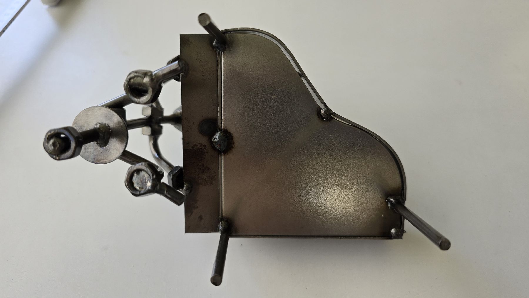 Statuette: Klavierspieler aus Metall – Usato da Zürich venduto da Bauer19 7