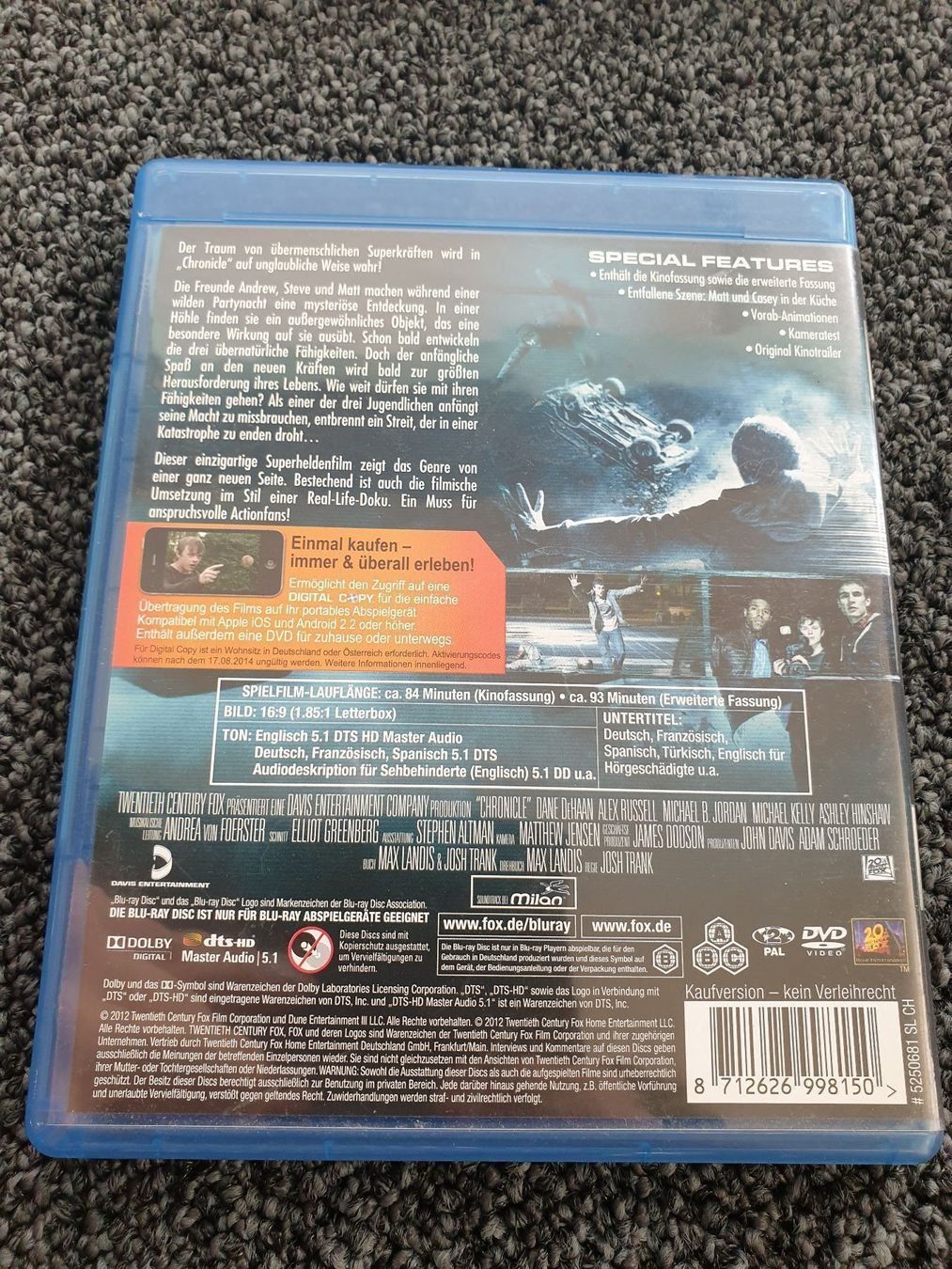 Tutti i DVDs: CHRONICLE – Usato da Ruswil venduto da jan_bxl5 1