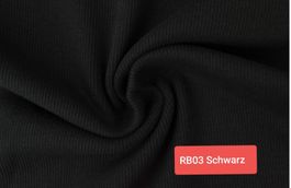 Rib Bündchen schwarz