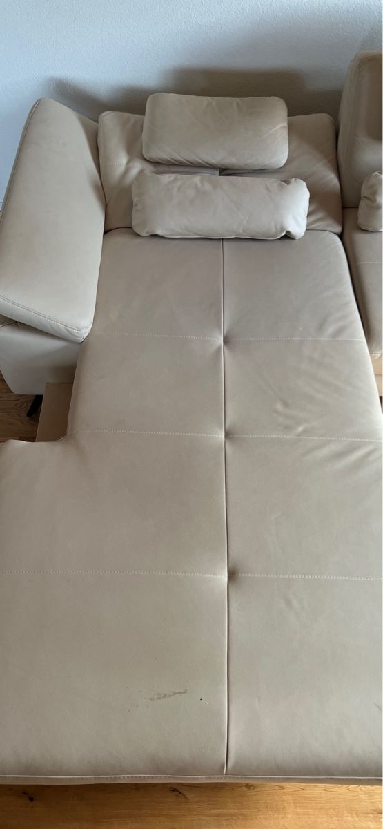 Sofas: Bequemes Ecksofa Leder in Beige – Gebraucht aus Luzern von nadja_imf 2