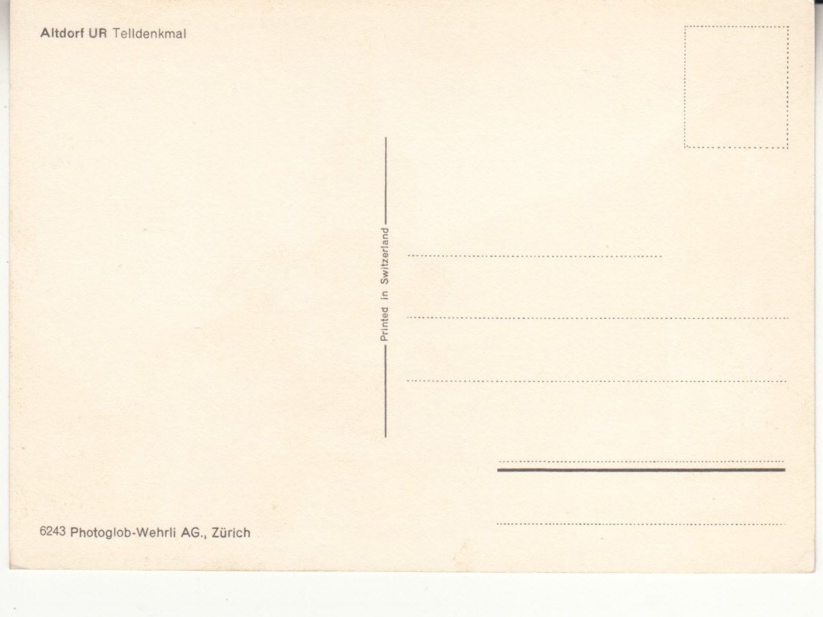 Ansichtskarten: Altdorf ca. 1970 – Gebraucht aus Bürglen TG von StampGraf 1