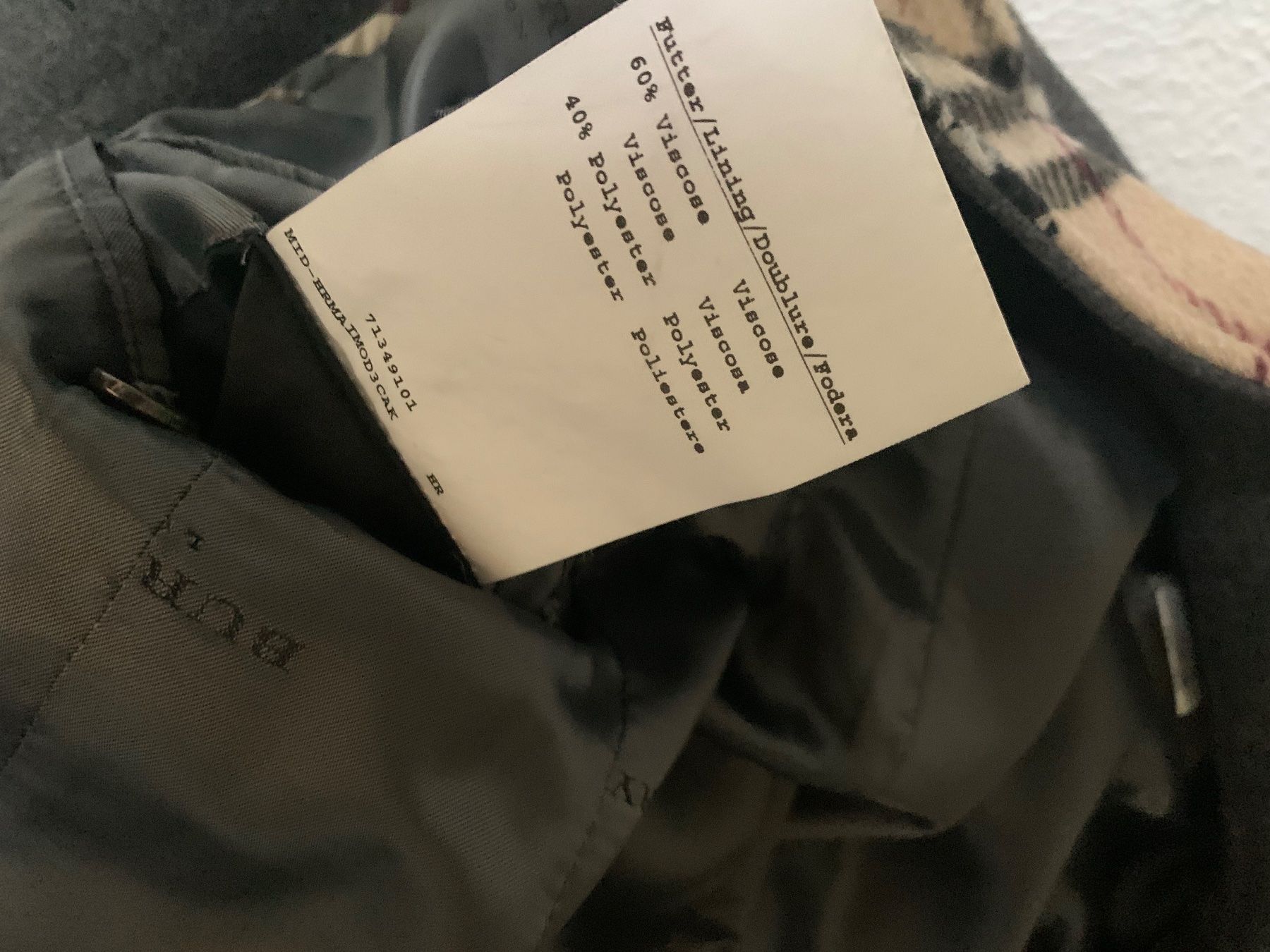 Burberry Cappotti: Kurzer Wollmantel von Burberry, Gr. 36 – Nuovo (secondo la descrizione) da Zürich venduto da p_q7q_nichtraucher 8