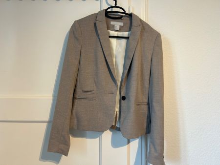 H&M Blazer, Top Zustand, Grösse 34, grau/beige