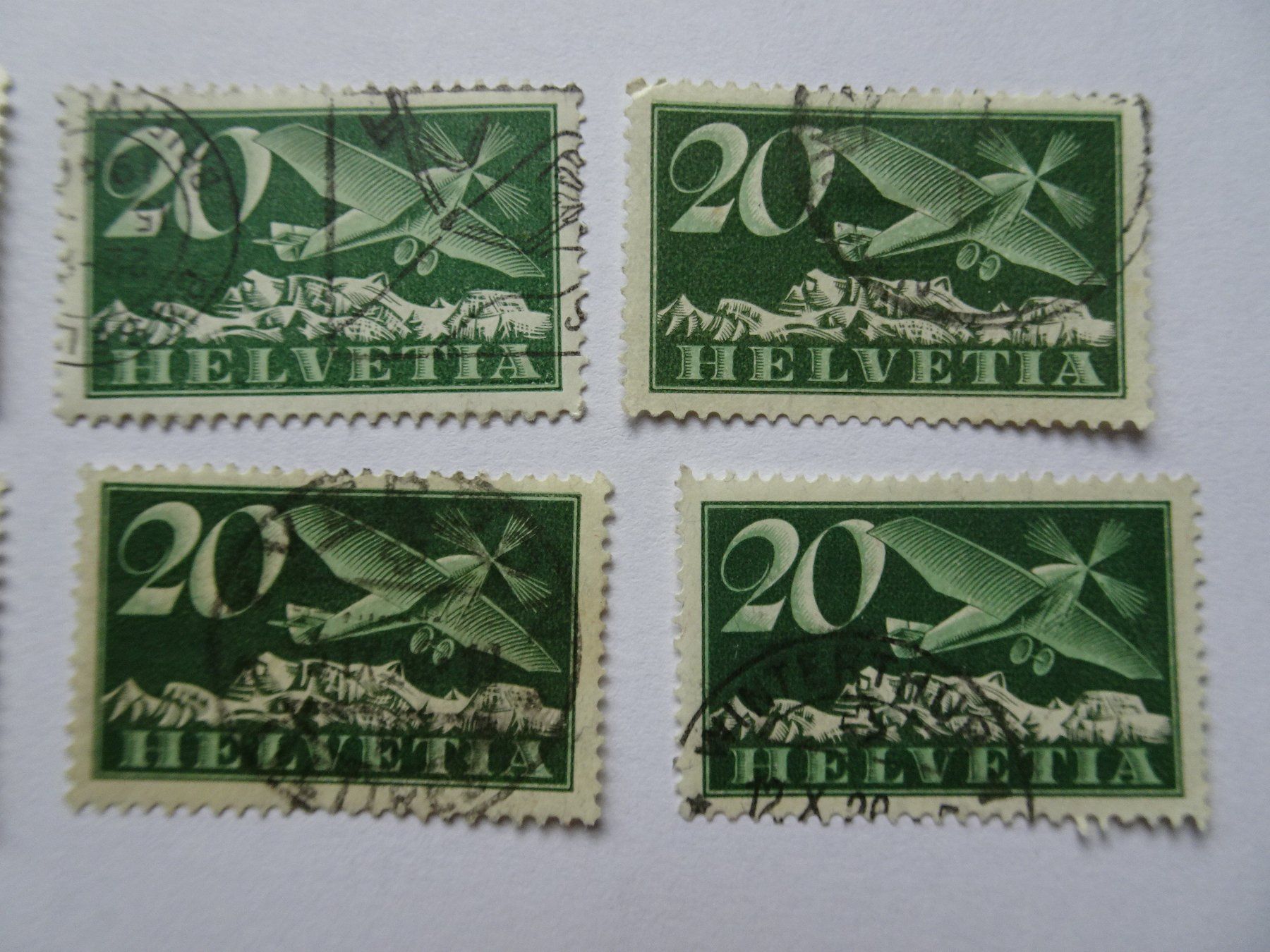 Alle Briefmarken: 1923-1930 Flugpost – Gebraucht aus Aadorf von Chnorli-Furz 2