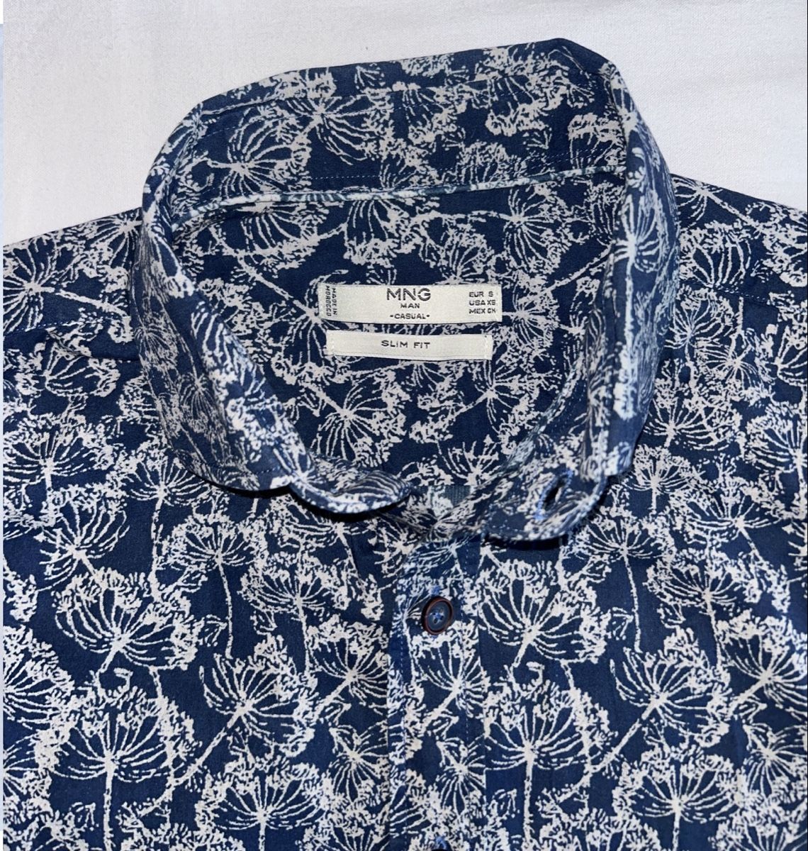 Mango Camicie: Herren Hemd MANGO blau gemustert Grösse S – Nuovo (secondo la descrizione) da St. Gallen venduto da Fabiennevogler 1
