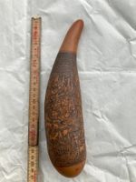 🌟 Peru Volkskunst Kürbis Flaschenkürbis Kalebasse sig. 🌟