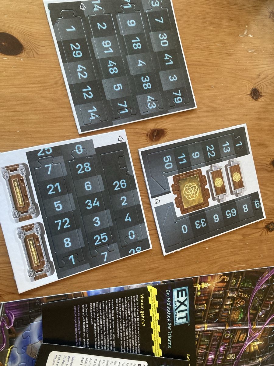 Puzzle: Exit Puzzle - Die Bibliothek der Träume, 500 Teile – Nuovo (secondo la descrizione) da Gümmenen venduto da lar12 2