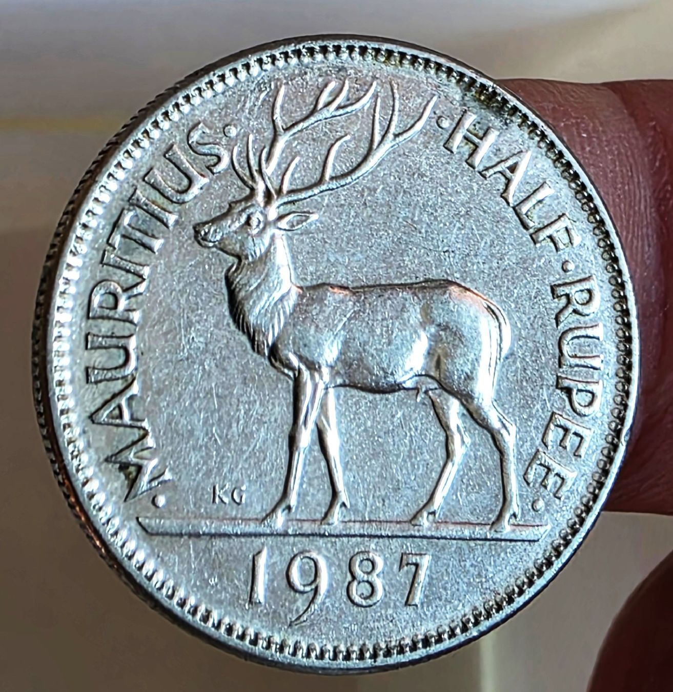 Toutes les monnaies: MAURITIUS HALF RUPEE 1987 – D'occasion à winterthur par CoinPassion