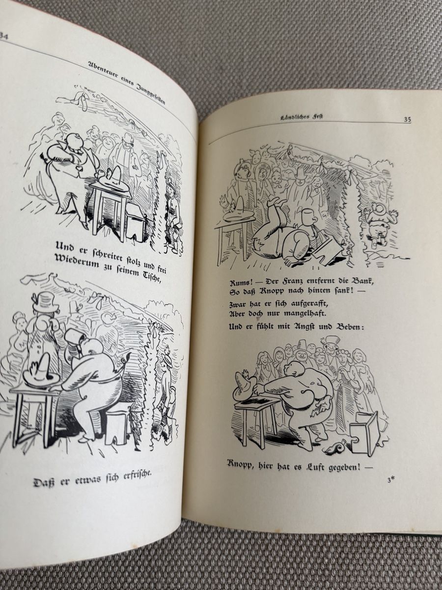 Bücher:  Wilhelm Busch, Abenteuer eines Junggesellen – Gebraucht aus Zürich von rf_fr 2