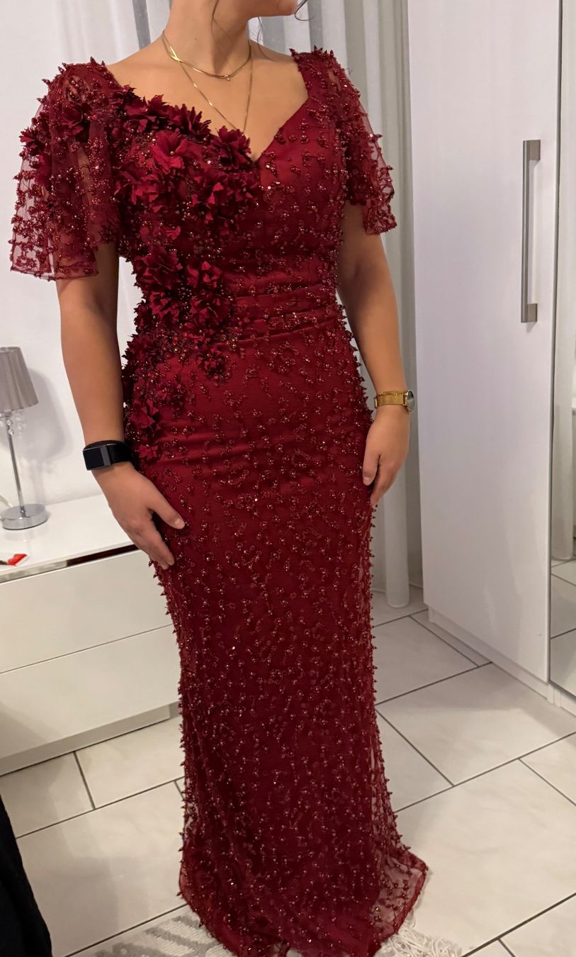 Vestiti: Rotes Abendkleid, Grösse 36 – Usato da Bassersdorf venduto da schokoart.ch 7