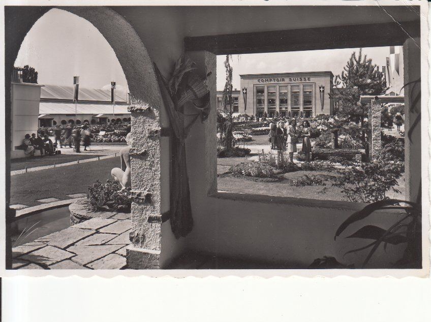 Cartoline postali: Lausanne Comptoire Suisse, ca. 1945 – Usato da Bürglen TG venduto da StampGraf