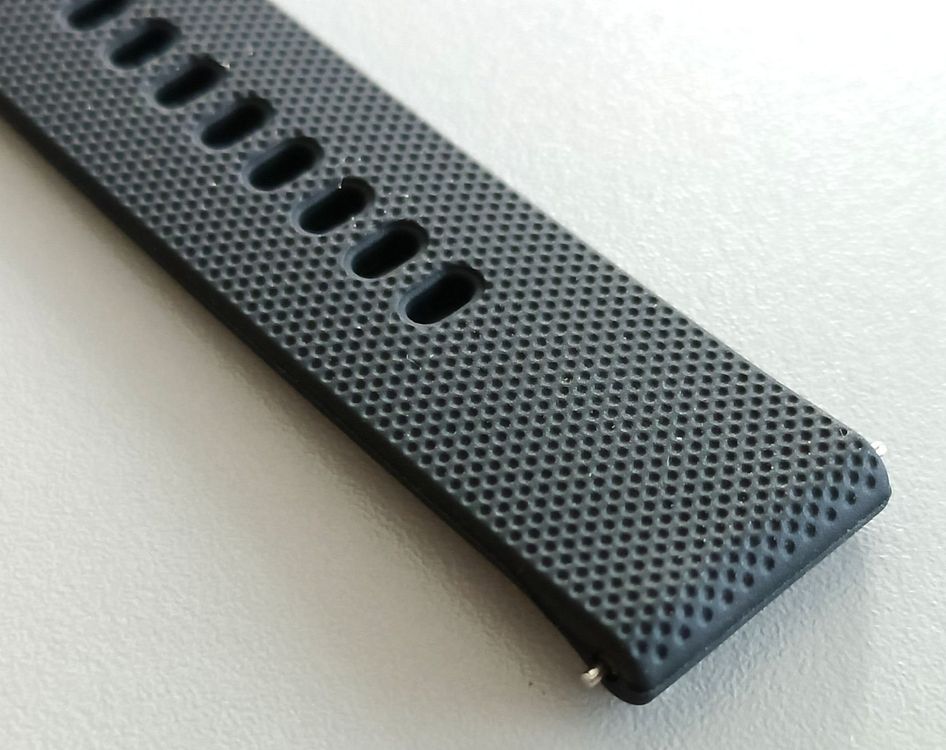 Bracciali & Braccialetti: Nr215 Silikon Uhrenband, schwarz, Stegbreite 18mm – Nuovo (secondo la descrizione) da Teufen ZH venduto da Deeyou 2