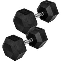 MOVIT Hexagon Rubber Hanteln 2 x 25 Kg