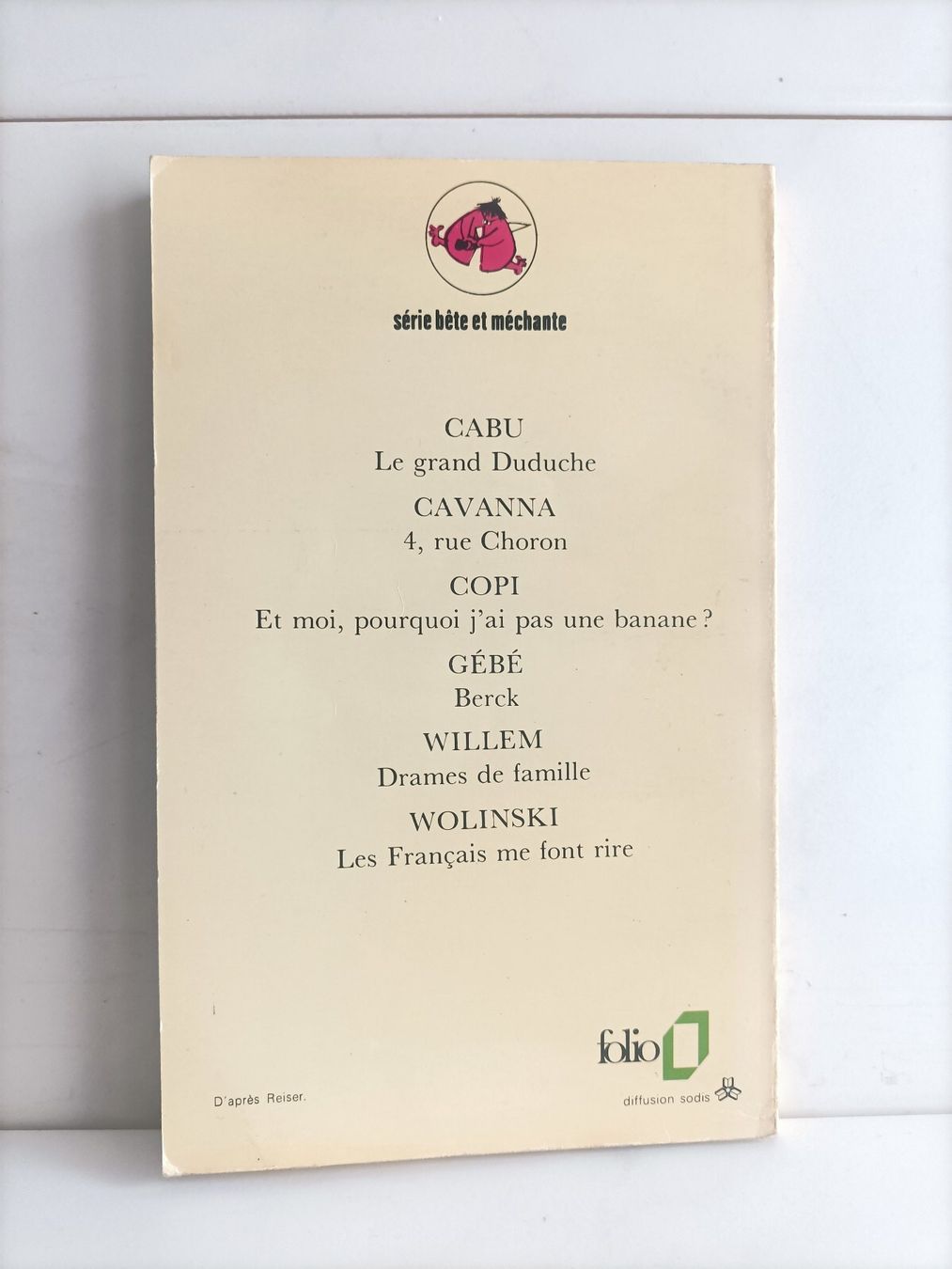 BD: BD On vit une époque formidable / Reiser / Folio 1005 / 1978 – D'occasion à crans montana par AB3963 1
