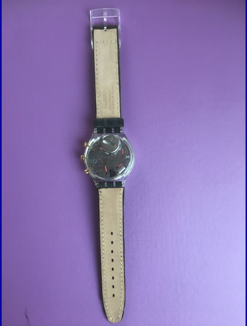 Swatch Orologi: SWATCH  CHRONOGRAPH  SA MAJESTE VELOURS  1995 PFERD  NEU – Nuovo (secondo la descrizione) da Subingen venduto da ArtBead 8