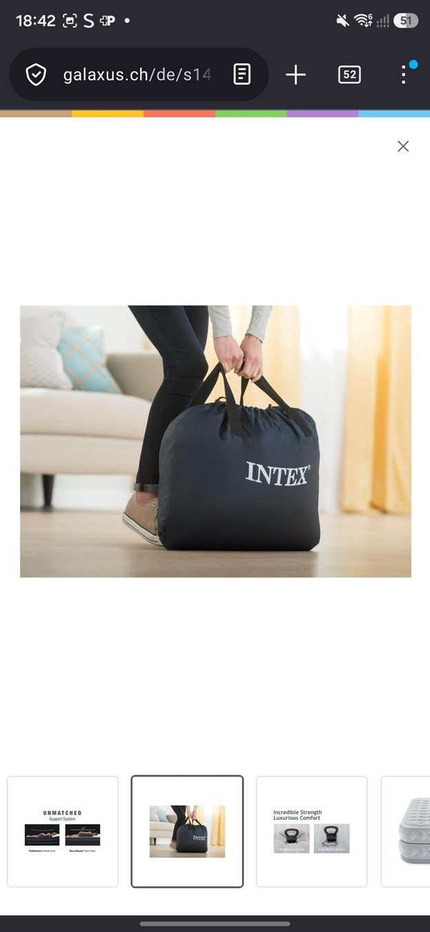 Materassi: Intex Deluxe Supreme Luftmatratze – Usato da Rickenbach b. Wil venduto da Beautiful.Things 2