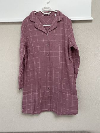 Kuscheliges Flanell Nachthemd Damen Gr. S/M