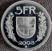 5 Franken 2005 stgl. / aus Münzsatz