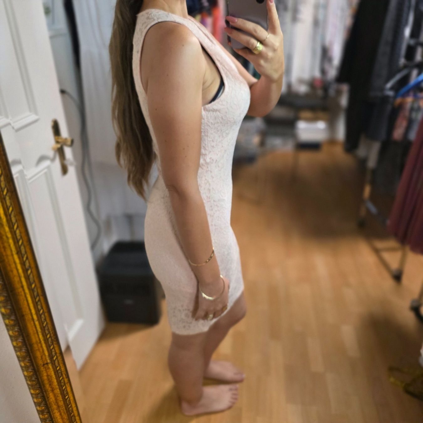 Robes: Spitzenkleid puderrosa, Stretch, Gr. 38/40 – D'occasion à Wald ZH par CapLux 2