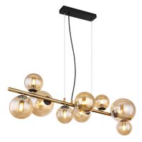 LED Pendelleuchte, Glas, 87 cm x 36 cm