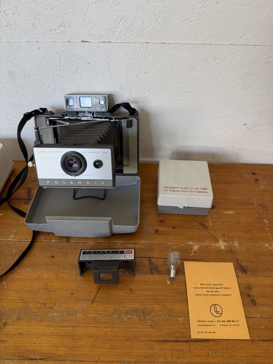 Polaroid Kamera: Polaroid Land Camera Automatic 103 Set mit Zubehör – Gebraucht aus Gurmels von SwissShop21 1