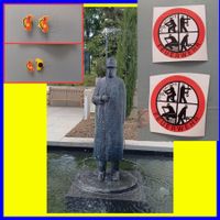 6pce/Feurlöscher /Feuerwehr /Autocollant et pins extincteur